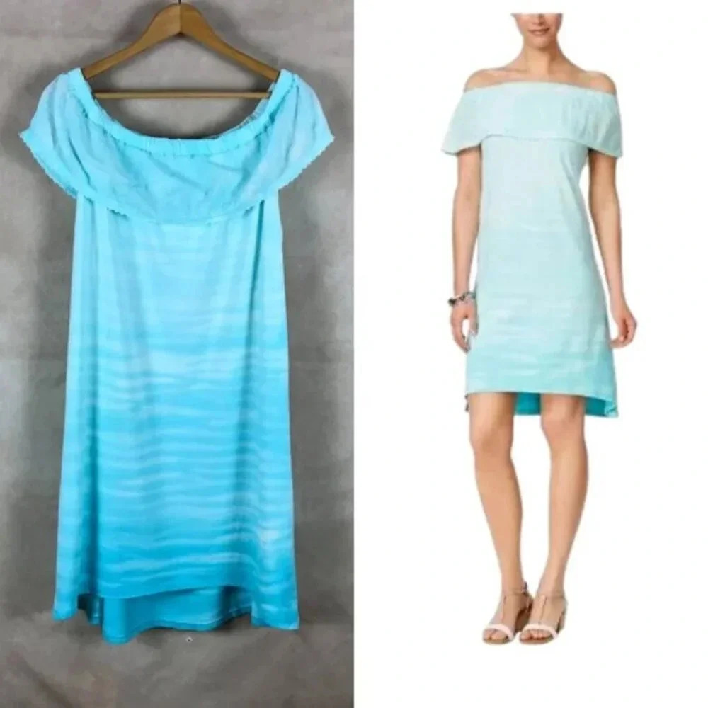 STYLE & CO Tie Dye Off The Shoulder Dress NWT XL - Picture 1 of 7